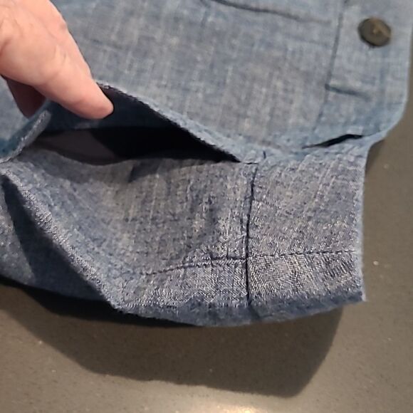 Merona Blue Cotton Shorts with Pockets - Picture 9 of 9